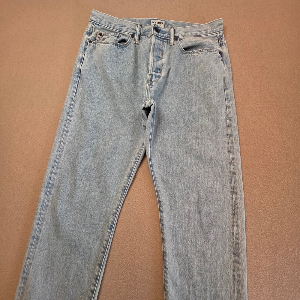 Todd Snyder Slim Fit Selvedge Jeans Faded Light Indigo Sz 32x30 Button Fly
